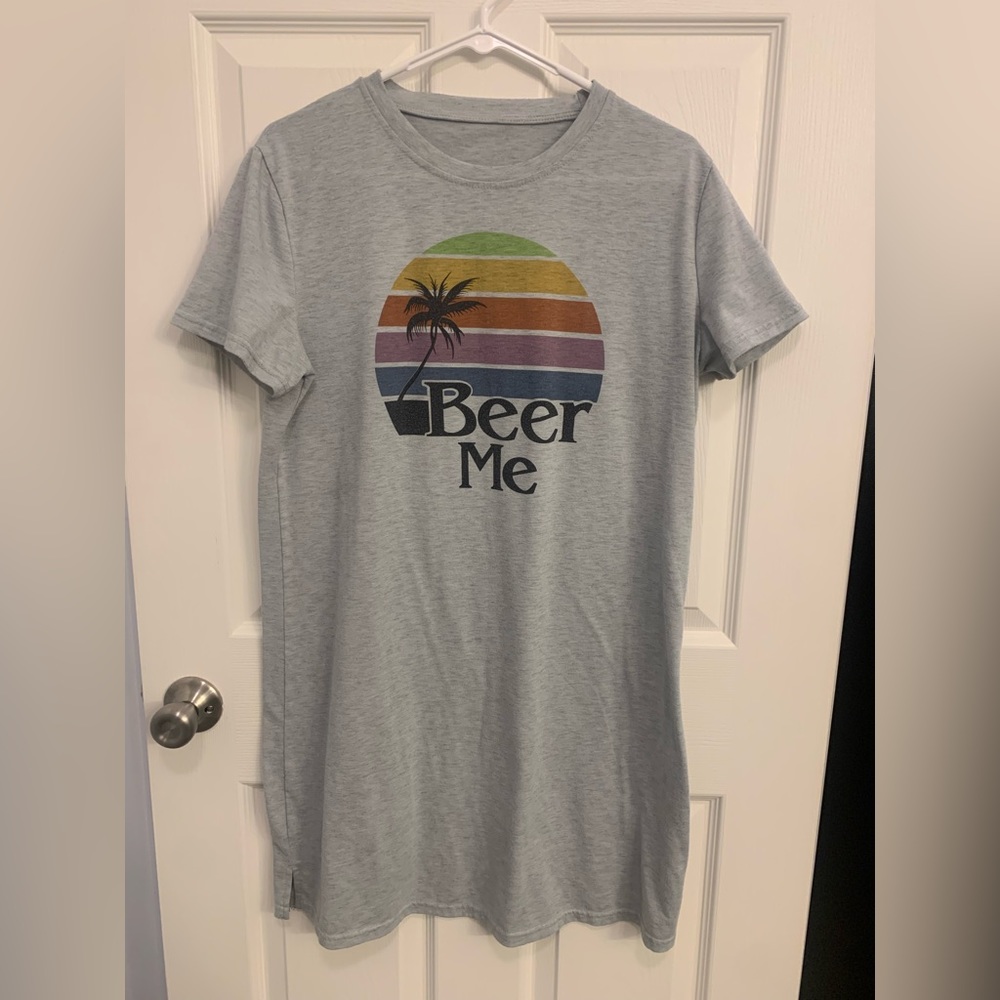 Comfy t-shirt dress perfect for relaxing in.